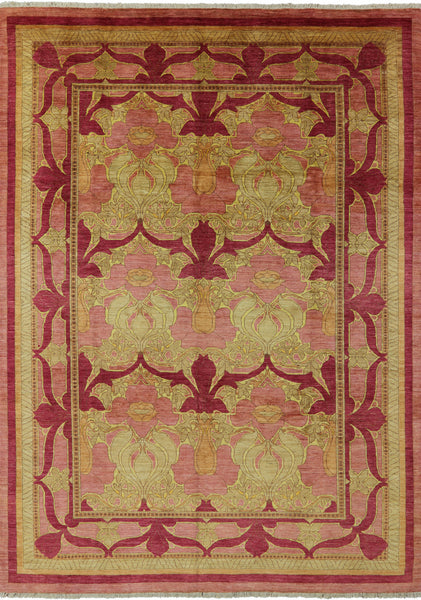 9 X 12 Hand Knotted Oriental Area Rug - Golden Nile