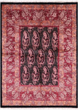 William Morris Handmade Wool Rug - 4' 7" X 6' 2" - Golden Nile