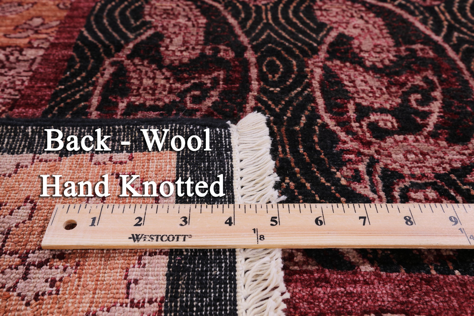 William Morris Handmade Wool Rug - 4' 7" X 6' 2" - Golden Nile
