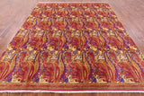 William Morris Hand Knotted Wool Rug - 7' 10" X 9' 7" - Golden Nile