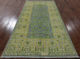 5 X 10 Hand Knotted Oriental Garden Design Area Rug - Golden Nile