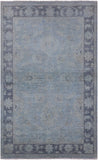 White Wash Peshawar Hand Knotted Wool Rug - 3' 10" X 6' 2" - Golden Nile