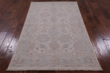 Turkish Oushak Handmade Wool Area Rug - 4' 0" X 6' 3" - Golden Nile