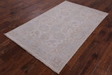 Turkish Oushak Handmade Wool Area Rug - 4' 0" X 6' 3" - Golden Nile