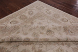 Ivory Peshawar Handmade Wool Rug - 9' 1" X 12' 0" - Golden Nile