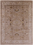 Peshawar Hand Knotted Wool Area Rug - 9' 1" X 12' 5" - Golden Nile