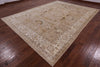 Peshawar Hand Knotted Wool Area Rug - 9' 1" X 12' 5" - Golden Nile