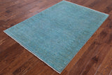 4 x 6 Persian Overdyed Area Rug - Golden Nile