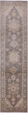 Grey Peshawar Handmade Wool Runner Rug - 2' 5" X 9' 10" - Golden Nile