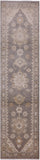 Grey Peshawar Handmade Wool Runner Rug - 2' 5" X 9' 10" - Golden Nile