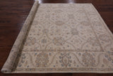 Ivory Turkish Oushak Hand Knotted Wool Area Rug - 8' 2" X 10' 0" - Golden Nile