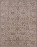 Ivory Turkish Oushak Hand Knotted Wool Area Rug - 8' 2" X 10' 0" - Golden Nile
