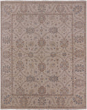 Ivory Turkish Oushak Hand Knotted Wool Area Rug - 8' 2" X 10' 0" - Golden Nile