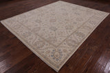 Ivory Turkish Oushak Hand Knotted Wool Area Rug - 8' 2" X 10' 0" - Golden Nile