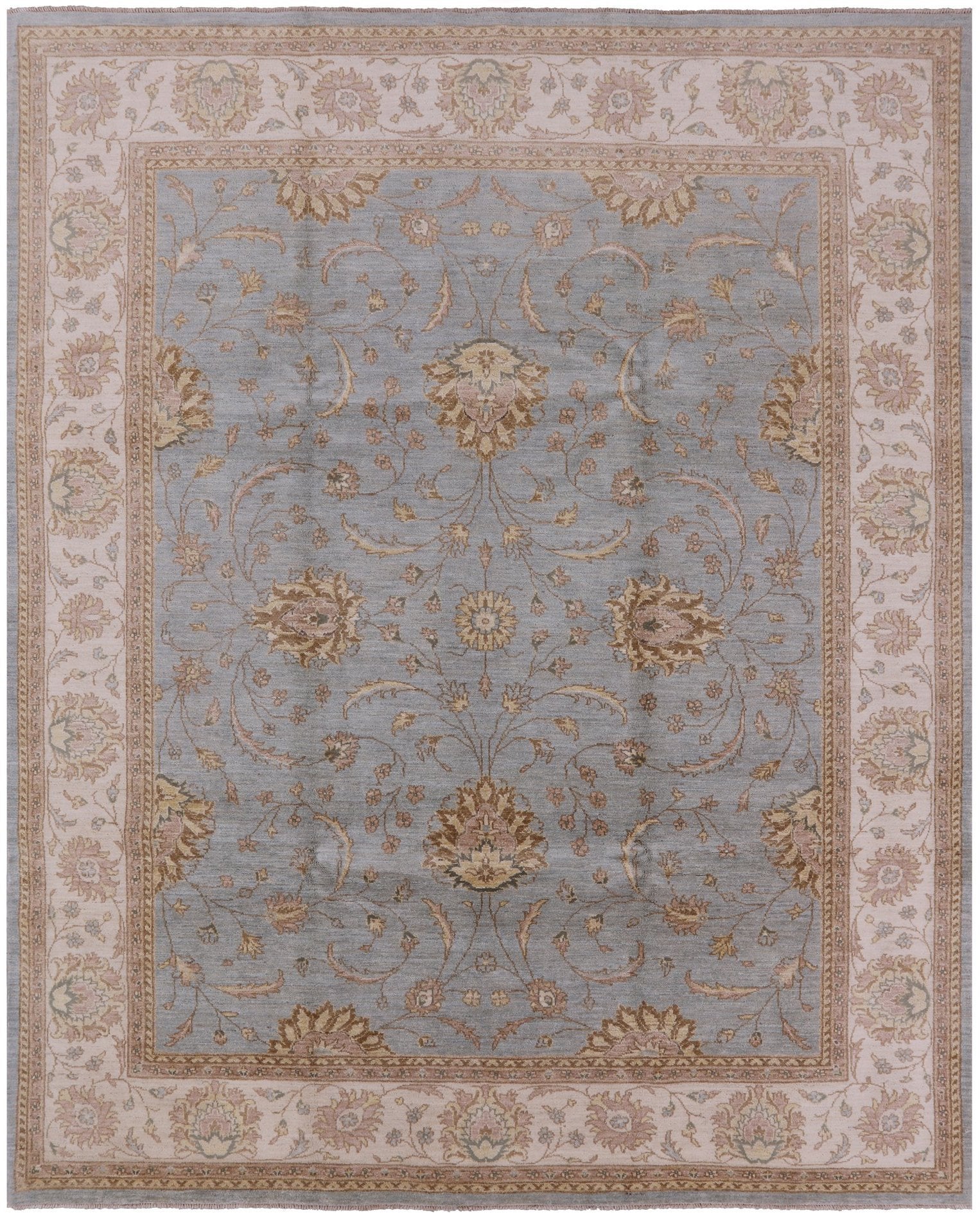 Persian Hand Knotted Wool Area Rug - 8' 2" X 10' 2" - Golden Nile
