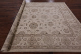 Ivory Turkish Oushak Handmade Wool Area Rug - 8' 3" X 9' 10" - Golden Nile