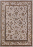 Ivory Persian Hand Knotted Wool Area Rug - 8' 10" X 12' 5" - Golden Nile