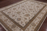 Ivory Persian Hand Knotted Wool Area Rug - 8' 10" X 12' 5" - Golden Nile