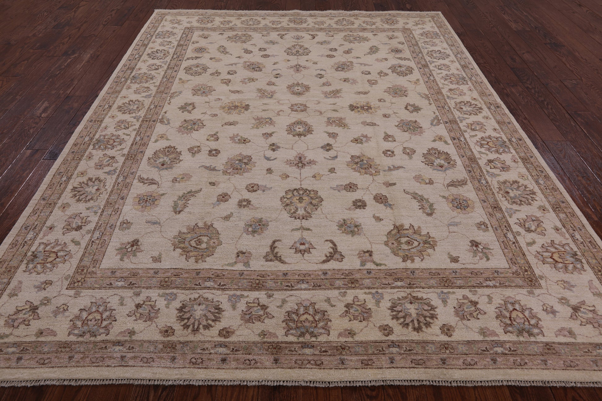 Ivory Persian Handmade Area Rug - 8' 1" X 10' 1" - Golden Nile