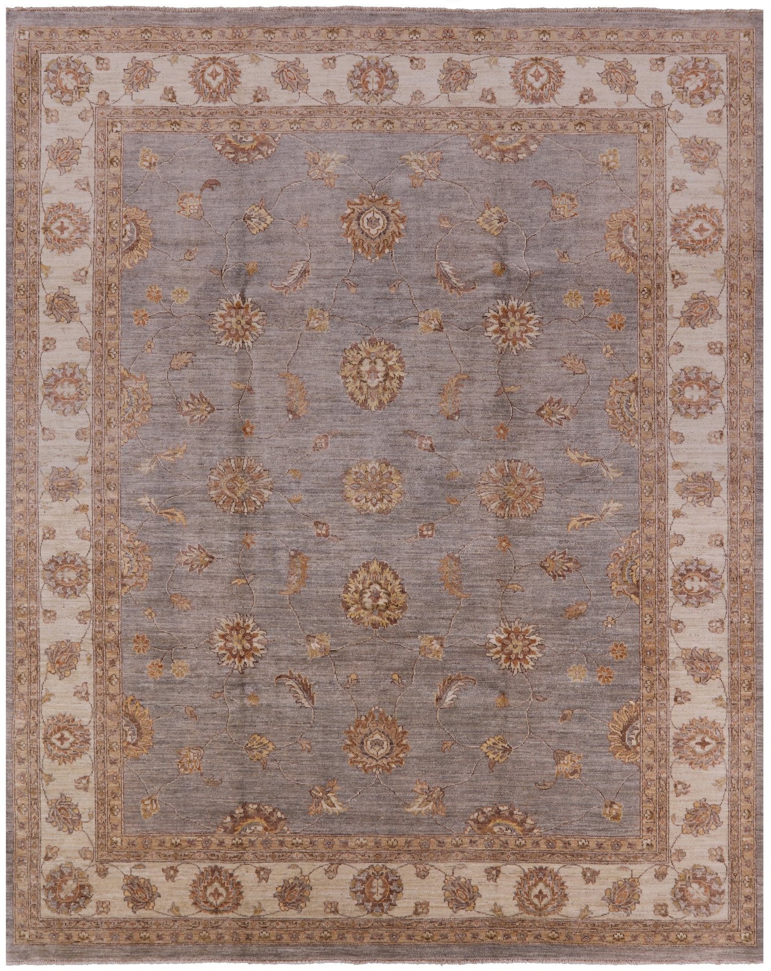 Persian Hand Knotted Wool Area Rug - 8' 3" X 10' 3" - Golden Nile