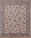 Ivory Persian Hand Knotted Wool Area Rug - 8' 2" X 9' 10" - Golden Nile