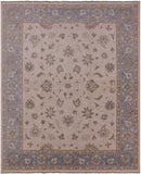 Ivory Persian Hand Knotted Wool Area Rug - 8' 2" X 9' 10" - Golden Nile