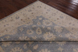 Grey Turkish Oushak Handmade Wool Rug - 8' 10" X 12' 1" - Golden Nile