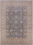 Grey Turkish Oushak Handmade Wool Rug - 8' 10" X 12' 1" - Golden Nile