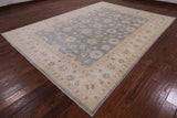 Grey Turkish Oushak Handmade Wool Rug - 8' 10" X 12' 1" - Golden Nile