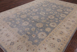 Grey Turkish Oushak Handmade Wool Rug - 8' 10" X 12' 1" - Golden Nile