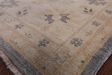 Grey Turkish Oushak Handmade Wool Rug - 8' 10" X 12' 1" - Golden Nile