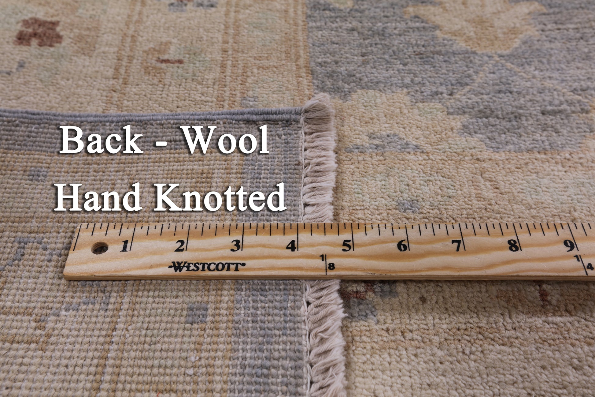 Grey Turkish Oushak Handmade Wool Rug - 8' 10" X 12' 1" - Golden Nile