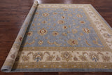 9 x 12 Blue Oushak Hand Knotted Oriental Rug - Golden Nile