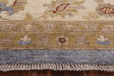 9 x 12 Blue Oushak Hand Knotted Oriental Rug - Golden Nile