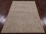 Oriental Persian Handmade Area Rug - 4' X 5' 10" - Golden Nile