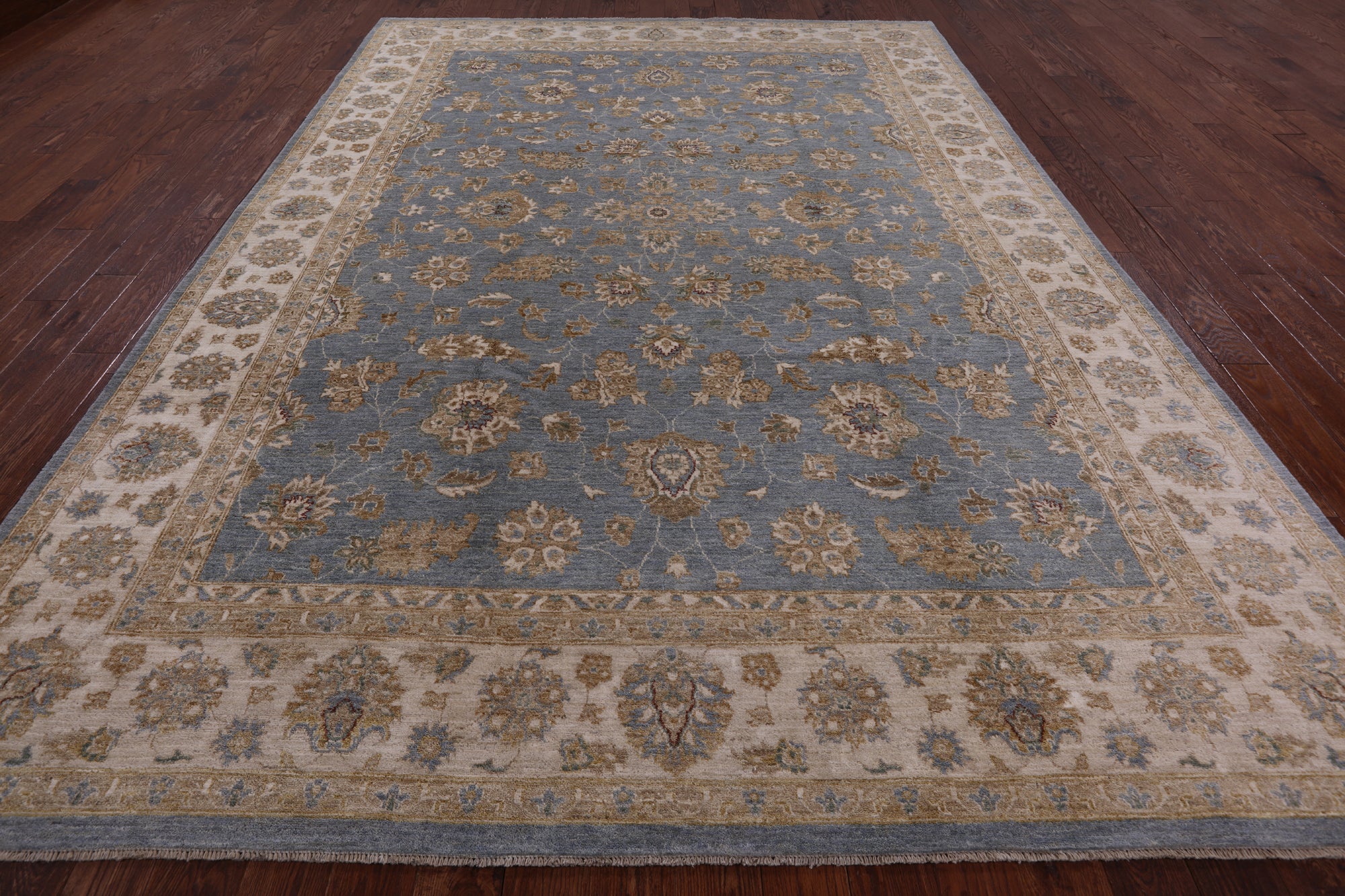 Turkish Oushak Hand Knotted Wool Rug - 9' 1" X 12' 8" - Golden Nile