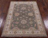 Oriental Oushak Wool Area Rug - 3' 6" X 4' 10" - Golden Nile