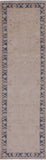 Ivory Peshawar Hand Knotted Runner Rug - 2' 8" X 9' 6" - Golden Nile