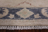 Ivory Peshawar Hand Knotted Runner Rug - 2' 8" X 9' 6" - Golden Nile