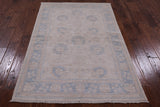 Oriental Oushak Area Rug - 4' 1" X 6' 1" - Golden Nile