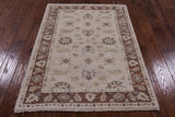 Peshawar Hand Knotted Wool Area Rug - 3' 3" X 4' 7" - Golden Nile