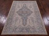 Peshawar Oriental Area Rug - 4' 2" X 6' - Golden Nile