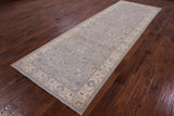 4 x 12 Runner Blue Oriental Chobi Peshawar Rug - Golden Nile