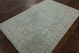 Oushak Oriental Floral Wool Area Rug 4 X 6 - Golden Nile