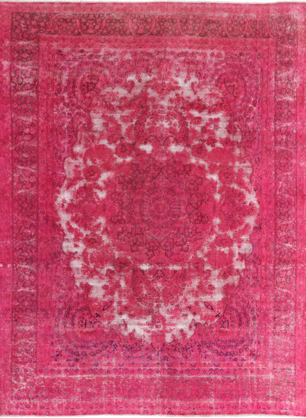 Persian Tabriz Overdyed Area Rug 10 x 13 - Golden Nile