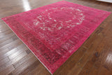 Persian Tabriz Overdyed Area Rug 10 x 13 - Golden Nile