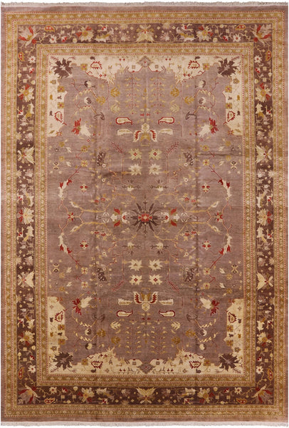 Peshawar Hand Knotted Area Rug - 12' 4" X 17' 6" - Golden Nile