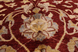 Red Peshawar Hand Knotted Area Rug - 12' 2" X 18' 1" - Golden Nile