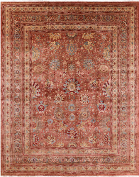 Peshawar Hand Knotted Area Rug - 12' 2" X 15' 0" - Golden Nile