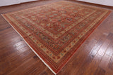 Peshawar Hand Knotted Area Rug - 12' 2" X 15' 0" - Golden Nile